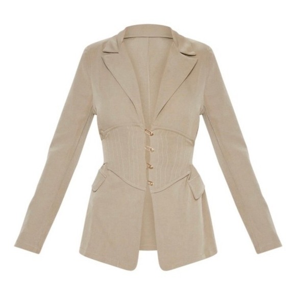 Pretty little thing blazer corset jacket professional work siren office - Picture 3 of 7